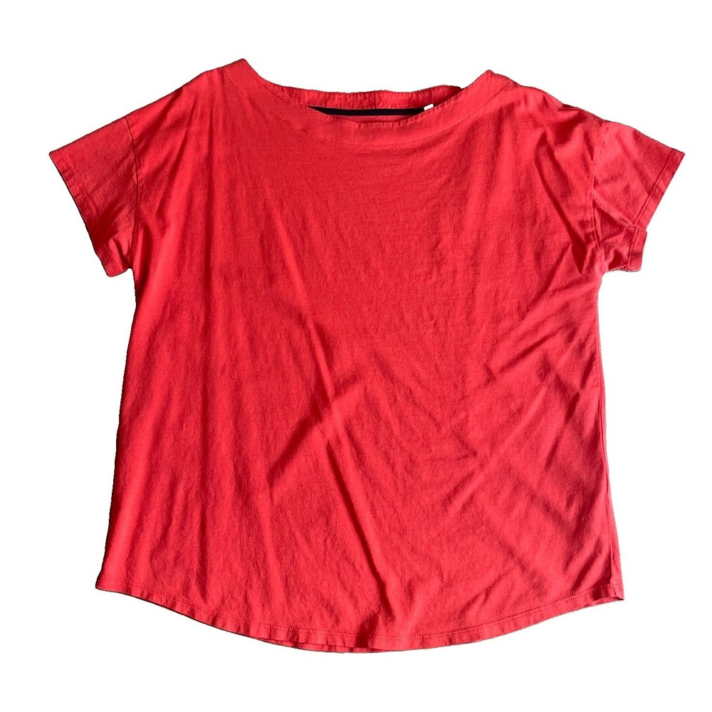 Boden Super soft Boatneck Tshirt Women's US 14 UK 18 Coral Cotton Modal Tee
